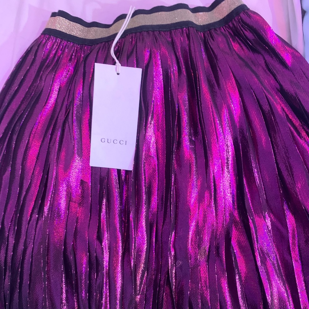 Gucci pleated purple skirt for girl size 12